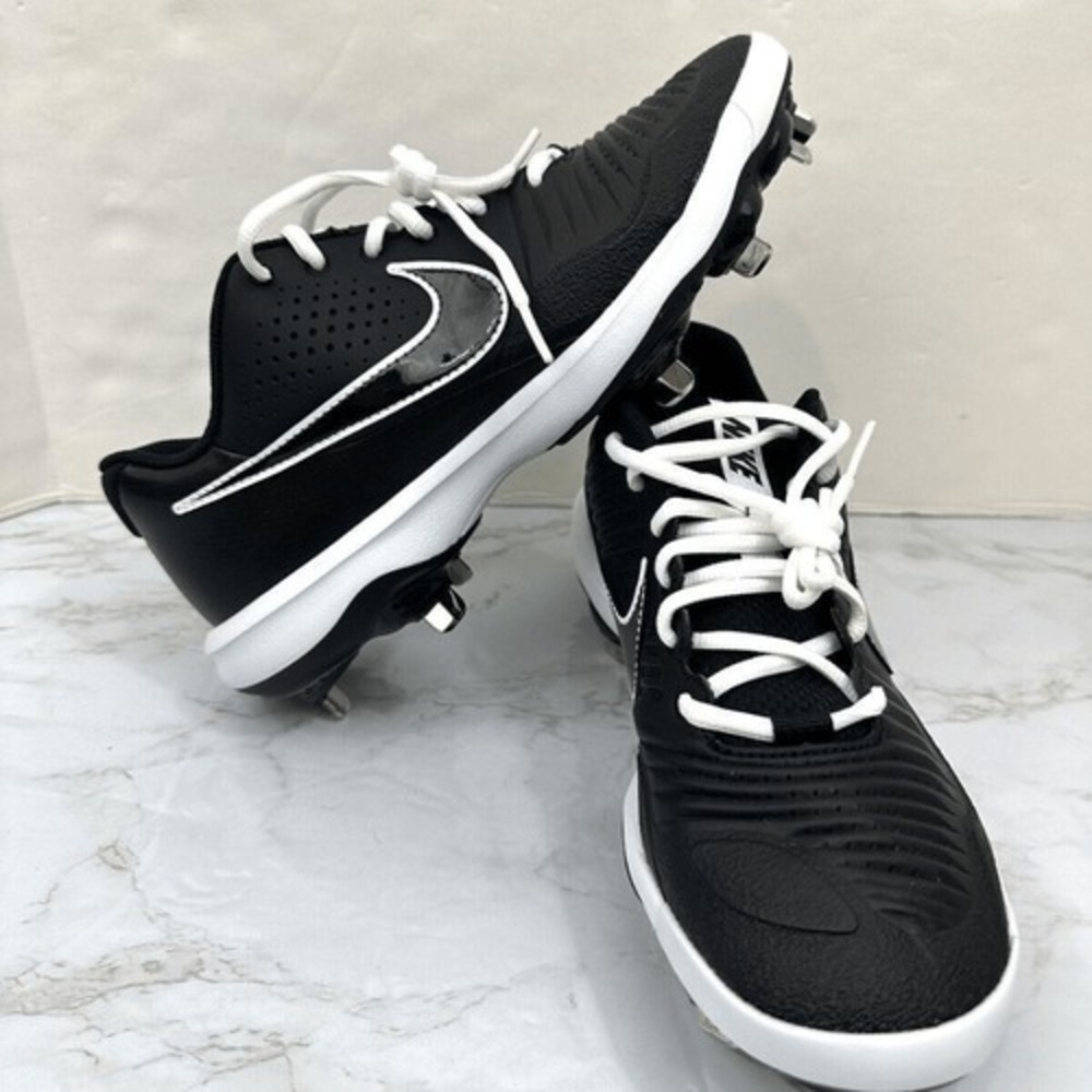 Men's Nike Alpha Huarache 3 Varsity Low Baseball Cleats Black CT0829-003, 7.5